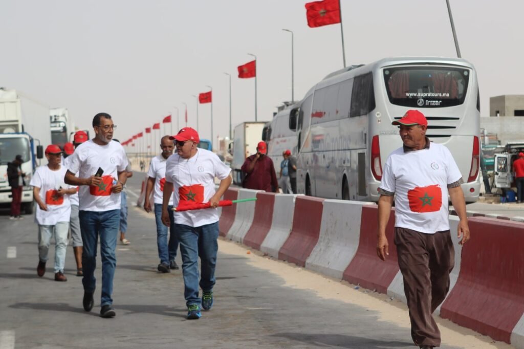 الجامعة الملكية المغربية للرياضة للجميع تحتفل بذكرى عيد الاستقلال بمعبر الكركرات في أجواء مفعمة بالمشاعر الوطنية الفياضة.
