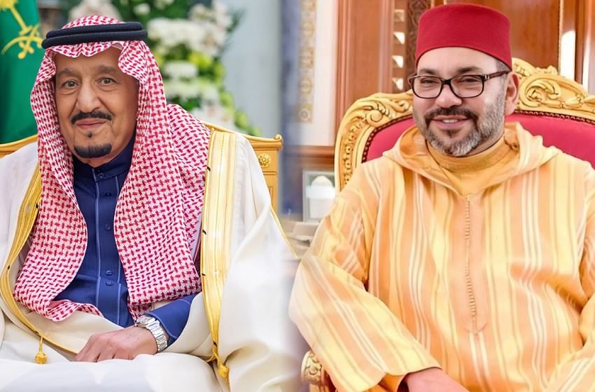 برقية تهنئة إلى جلالة الملك من خادم الحرمين الشريفين بمناسبة عيد الفطر المبارك