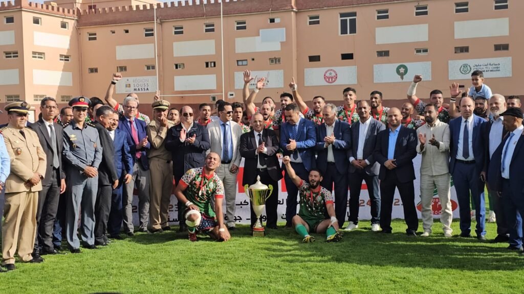 تتويج مولودية وجدة بلقب كاس العرش لرياضة الريكبي