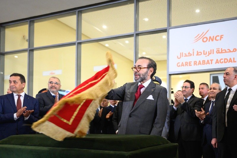 جلالة الملك يعطي بالرباط انطلاقة أشغال إنجاز الخط السككي فائق السرعة LGV الرابط بين القنيطرة ومراكش