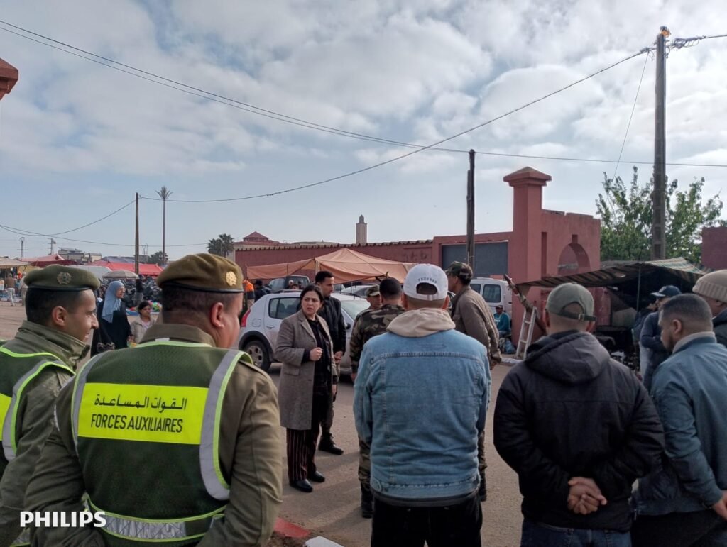 السلطة المحلية بسيدي حجاج واد حصار تعيد الانضباط و النظام للسوق الاسبوعي السبيت.