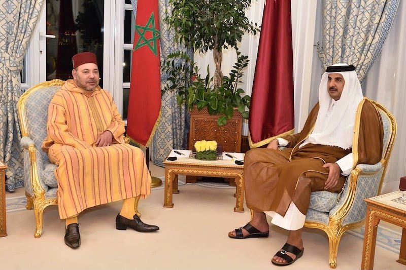 الملك محمد السادس يعزي أمير دولة قطر في وفاة الأمير الوالد الشيخ حمد بن خليفة آل ثاني